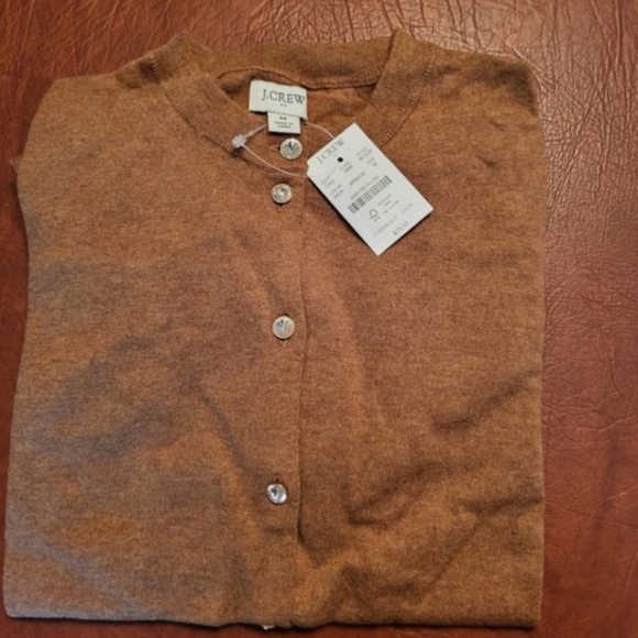 NWT CARAMEL CARDIGAN WITH JEWEL BUTTONS! - Picture 2 of 6